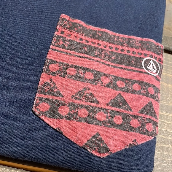 Navy Volcom T-Shirt - Picture 2 of 2